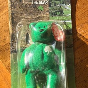 RARE FIND. McDonalds Ty Beanie Erin The Bear Green Color 1998